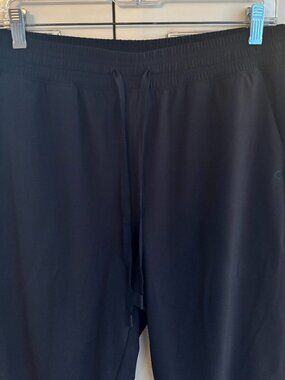 GapFit Casual Black Pants, Elastic Waist with Drawstring, Size Medium